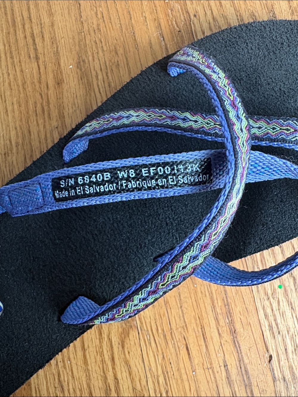 Teva Black and Blue Strappy Women's Sandals - Picture 7 of 7
